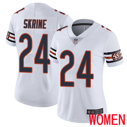 Chicago Bears Limited White Women Buster Skrine Road Jersey NFL Football 24 Vapor Untouchable
